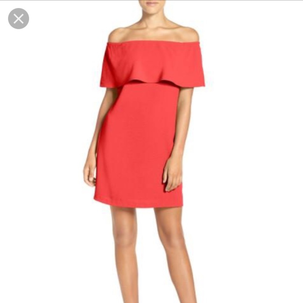 Charles Henry off the shoulder dress